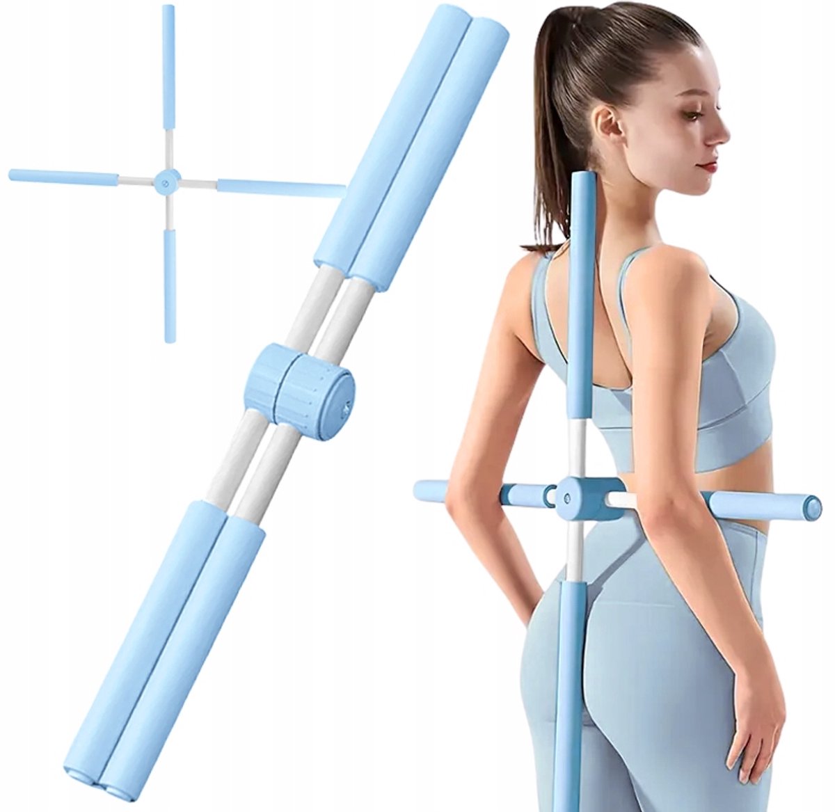 Yoga Trainingsstok voor Houding, Flexibiliteit & Fitness - Diverse Kleuren