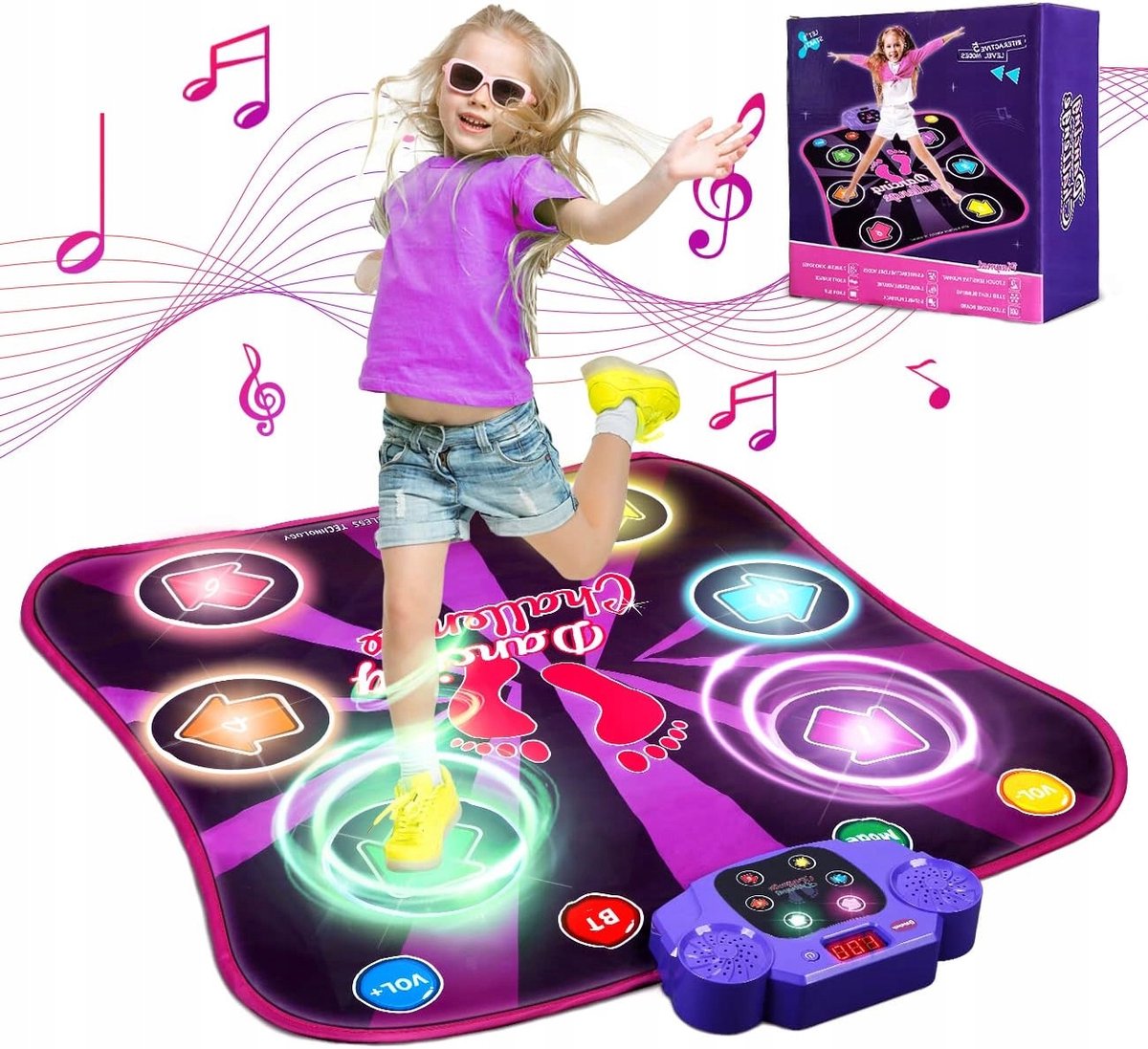 Interactieve Muziek Dansmat met Licht en Geluid voor Kinderen