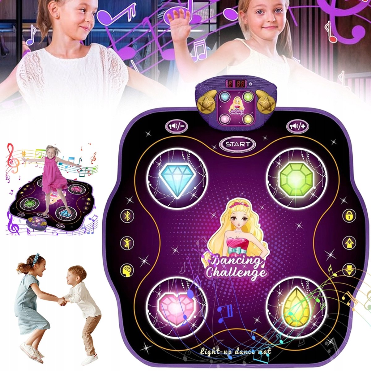 Muziek Dansmat voor Kinderen met Bluetooth - Elektronisch Speelkleed