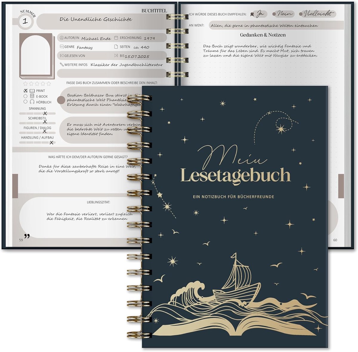 Journal golf thema - donkerblauw - stijlvol ontwerp - perfect voor notities - SnelShoppen
