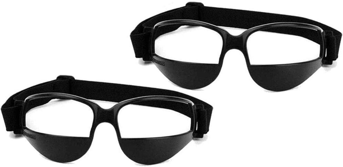 Basketbalgoggles 2Pcs - Zwart - Dribbelbril - Ideaal voor training en spel - SnelShoppen