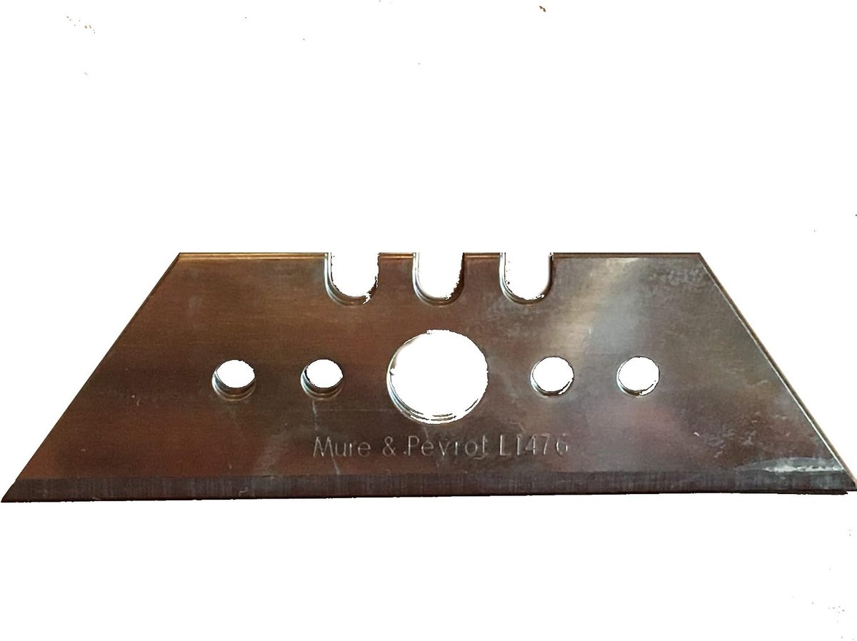 Vervangende messen 10 x 65 mm - puntig - hoge hardheid 62-64 Hrc - voor precisiewerk - ShopVlot