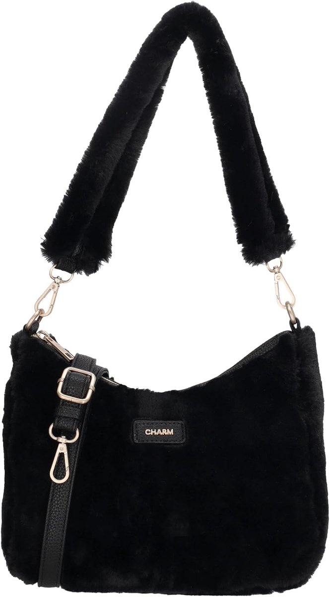 Crossbodytas dames zwart - Verstelbare schouderband - Binnenvak met ritssluiting - Ideaal voor dagelijks gebruik - ShopVlot