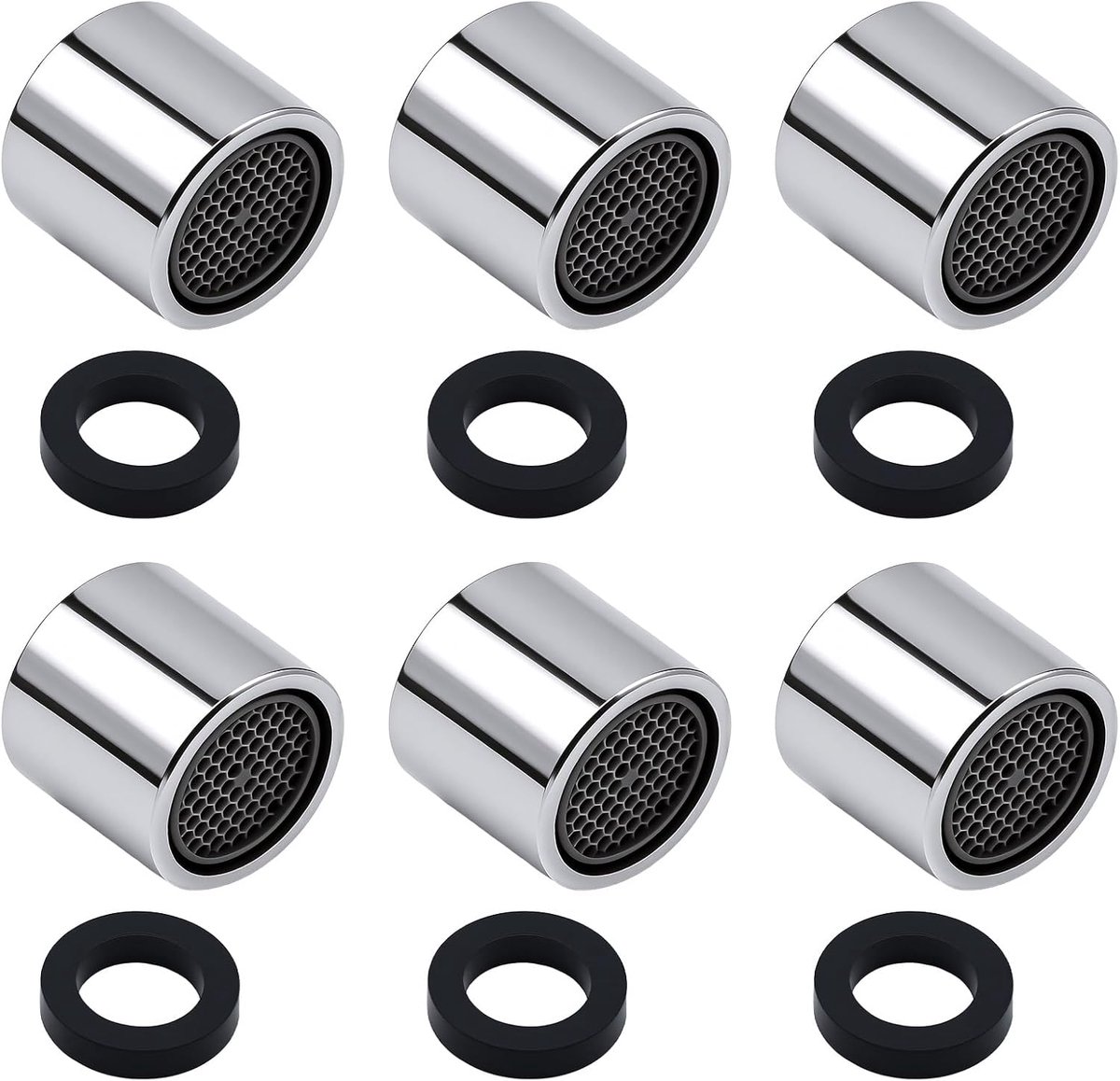 Faucet aerator M18 - 6 stuks - robuust koper - voorkomt druppelen - ShopVlot