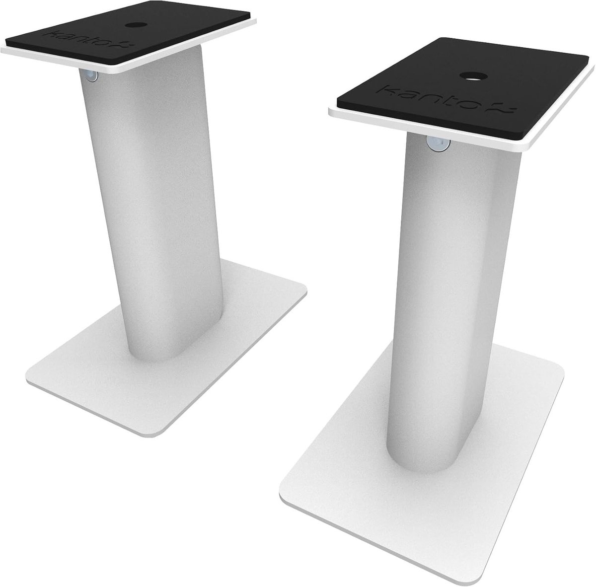 Desktop luidsprekerstands 9 inch - staal (wit) - verbeterde geluidshelderheid - voorkom resonantie - ShopVlot