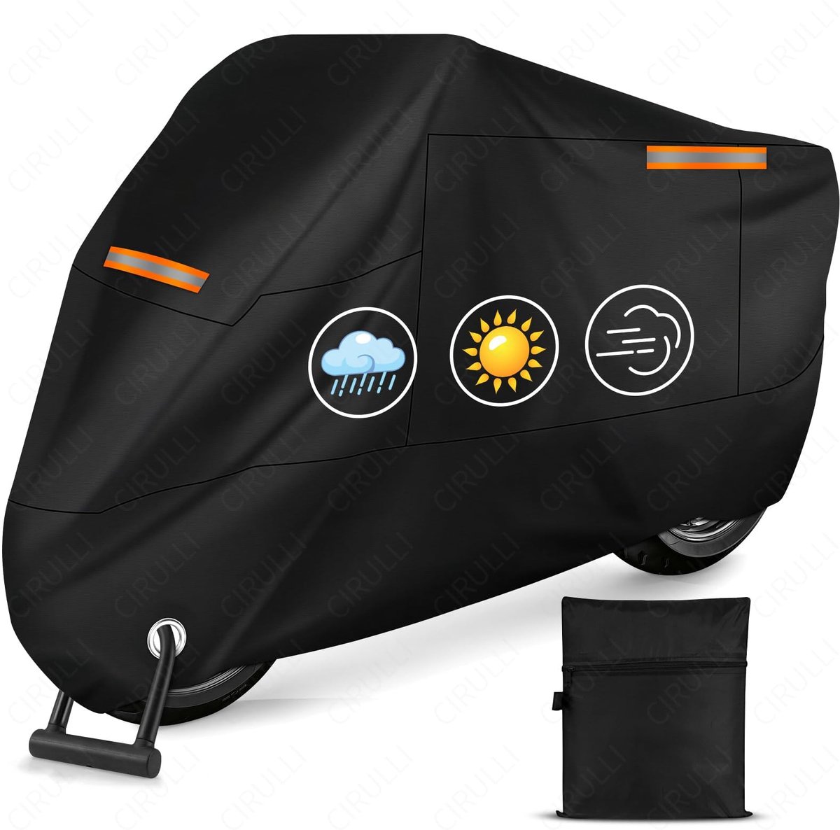Motorhoes waterdicht 245 x 105 x 125 cm - 210D Oxford-stof - winddicht en winterbestendig - beschermt je motor - ShopVlot