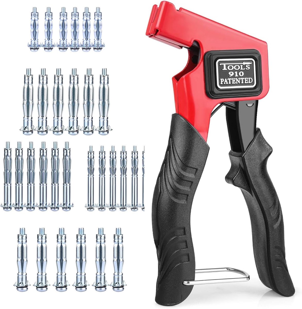 Holle Dowel Set met Pliers - 5 maten M4/M5/M6 - Montagetang voor snelle installatie - Geschikt voor wandmontage - ShopVlot