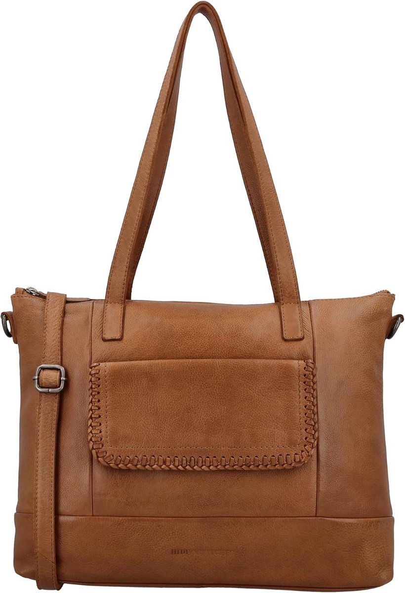 Laptop tas 13.3 inch - 100% leer - verstelbare schouderriem - stijlvol voor onderweg - ShopVlot