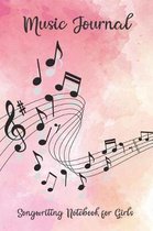 Music Journal Songwriting Notebook for Girls