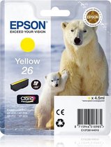 EPSON 26 inktcartridge geel standard capacity 4.5ml 300 paginas 1-pack RF-AM blister