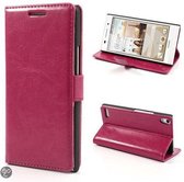 KDS Smooth Wallet Hoesjes Huawei Ascend G6 4G roze