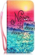 Book Case Hoesje iPhone SE (2020) / 8 / 7 - Never Stop Dreaming