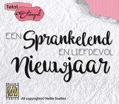Stempel Nederlandse Tekst - Sprankelend nieuwjaar