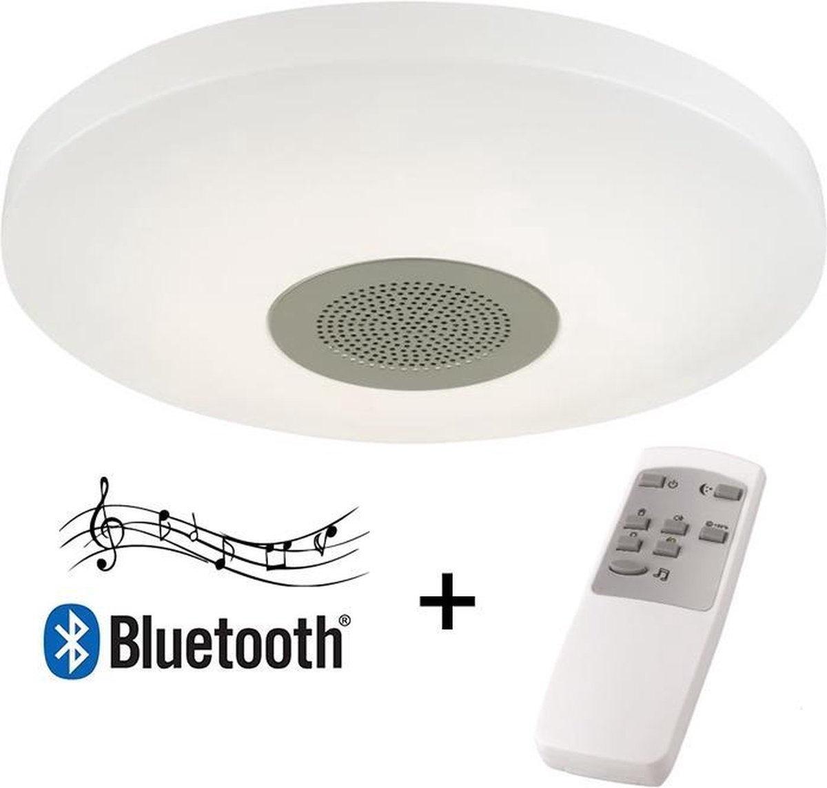 volume Verleden kruis Plafondlamp LED met Bluetooth luidspreker | bol.com