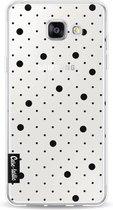 Casetastic Softcover Samsung Galaxy A5 (2016) - Pin Points Polka Black Transparent