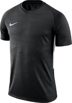 Nike Nike Tiempo Premier SS Sportshirt - Maat 116  - Unisex - zwart/grijs