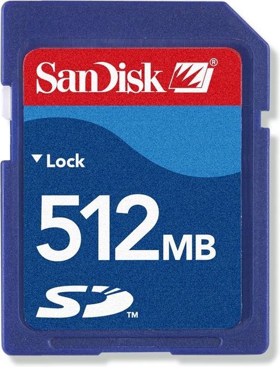 Sandisk SD kaart 512 MB | bol.com