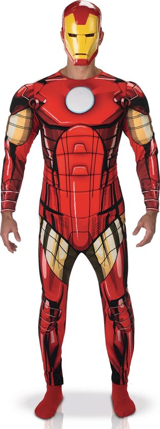 Marvel Iron Man Deluxe - Kostuum Volwassenen - Maat L - 52/54 | bol.com