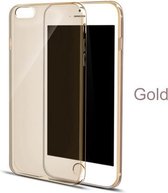 Volledig transparant goudkleurige Siliconen hoesje voor iPhone 7 - NBH®