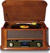 Classic Phono TCD-2570 - Platenspeler met DAB+/FM radio - USB encoding en CD-Cassettespeler - Hout