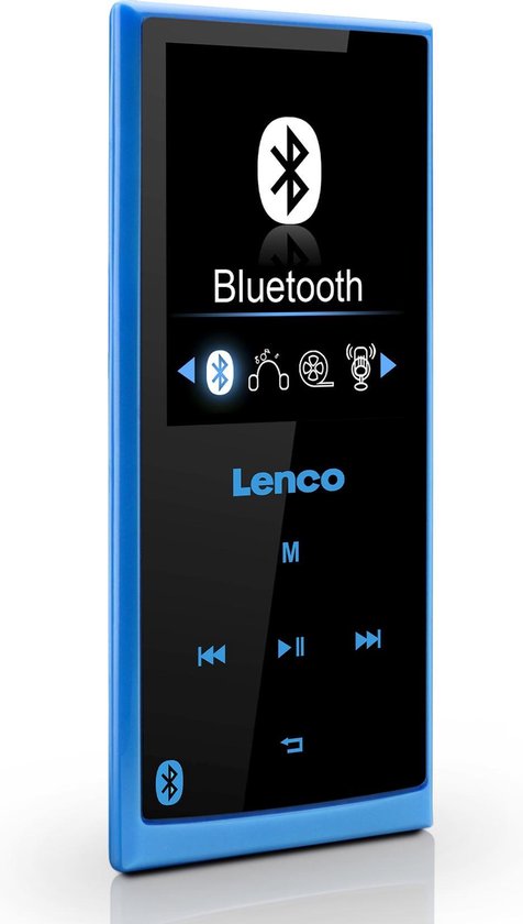 Lenco Xemio-760 BT Blue - MP3-speler met Bluetooth® en 8GB geheugen - Blauw  | bol.com