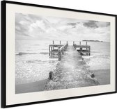Artgeist - Schilderij - Old Pier - Multicolor - 90 X 60 Cm