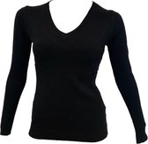 Lainey Top Black . T-shirt Dames - Shirt Dames  Shirt Lange Mouwen Dames