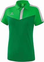 Erima Squad Polo Femme Fern Green-Emerald- Argent Grijs Taille 42