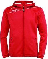 Uhlsport Stream 3.0 Hooded Jacket Rood-Wit Maat XL