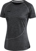 Jako Active Basics T-Shirt Dames - Zwart Gemeleerd | Maat: 34