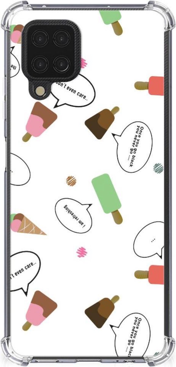 Back Cover voor Samsung Galaxy A12 Beschermhoes IJsjes