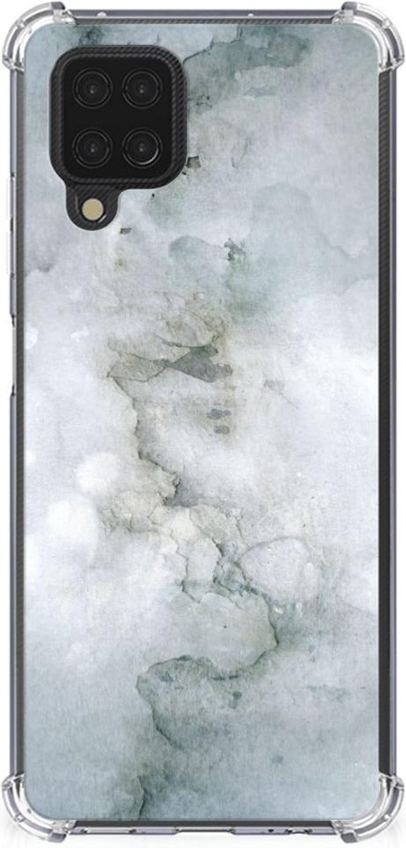 Back Cover Samsung Galaxy A12 Painting Grey