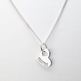 OZZ Silver & Gold - Mama Heart Necklace - Mama hart ketting