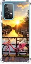 Back Case TPU Siliconen Hoesje Geschikt voor Samsung Galaxy A52 4G/5G Telefoon Hoesje met doorzichtige rand Amsterdamse Grachten