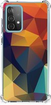 Hoesje maken Geschikt voor Samsung Galaxy A52 4G/5G GSM Hoesje met doorzichtige rand Polygon Color