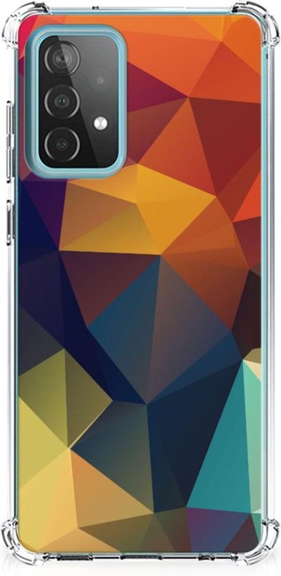 favoriete Rimpelingen Tien Hoesje maken Samsung Galaxy A52 4G/5G GSM Hoesje met doorzichtige rand  Polygon Color | bol.com