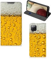 Flip Cover Valentijn Cadeautje hem Samsung Galaxy A12 Telefoonhoesje Bier