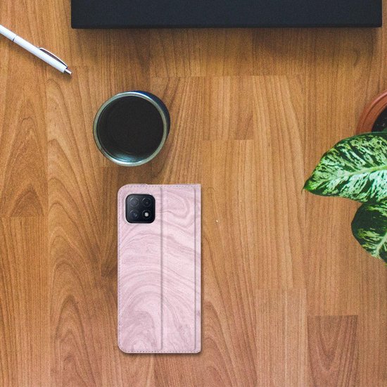Etui à OPPO A73 5G Smart Cover Marble Pink