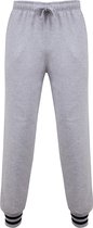 Front Row Unisex Volwassenen Gestreepte Manchet Joggers (Heide Grijs/Navy)