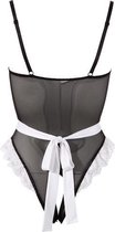 Serveerster Outfit - Small - Zwart - Sexy Lingerie & Kleding - Lingerie Dames -  Dames Lingerie - Kostuums