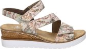 Rieker Sandalen met sleehak beige - Maat 37