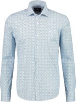 Overhemd Print Modern Fit Dusty Mint (20D1325T - 467)