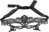 Oogmasker met borduursels - Zwart - Sexy Lingerie & Kleding - Accessoires - Dames Lingerie - Accessoires
