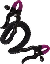 Schaamlippenspreider - Zwart/Paars - Zwart - BDSM - Bondage - BDSM - Bondage