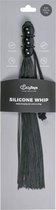 Zwarte siliconen zweep - Zwart - BDSM - SM toys - BDSM - Zweepjes en Knevels