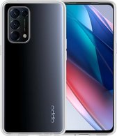Oppo Find X3 Lite Hoesje Transparant Siliconen Case - Oppo Find X3 Lite Case Hoesje - Oppo Find X3 Lite Hoes Cover - Transparant