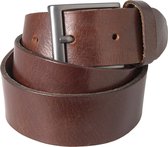 Petrol Leren Riem - Bruin - 105