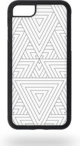 White triangular inception Telefoonhoesje - Apple iPhone 7 / 8 / SE2
