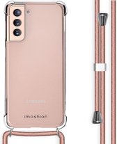 iMoshion Hoesje Geschikt voor Samsung Galaxy S21 Hoesje Met Koord - iMoshion Backcover met koord - Transparant