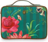 Pip Studio Toilettas Beauty Case Square Large Fleur Grandeur Green
